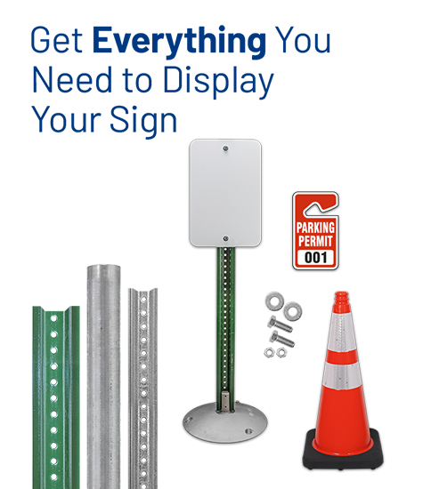 Buy Sign Posts and Stands | Orders Over $49 Ship Free