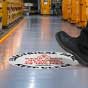Keep Area Clear For 48 Inches Floor Sign