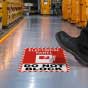Electrical Panel Do Not Block Floor Label