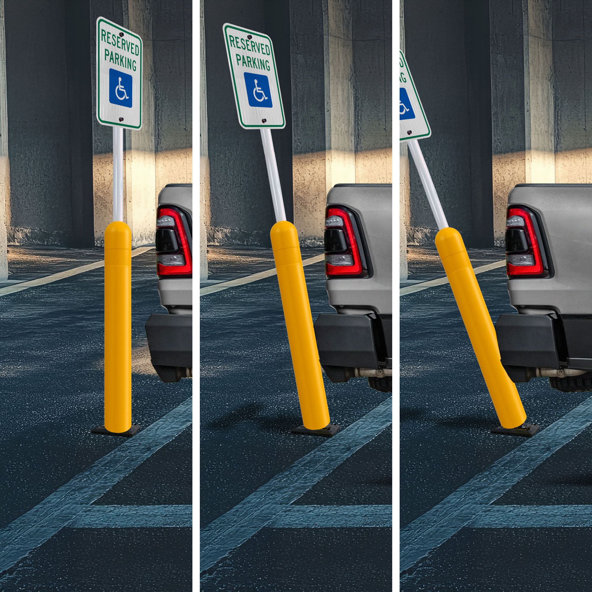 78″ Flex Sign Post – Fixed and Drivable Base