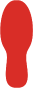 Red Footprints – 4¼ × 11⅞″
