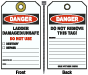 Danger Ladder Damage/Unsafe Tag