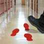 Red Footprints – 4¼ × 11⅞″
