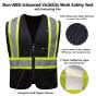 Non-ANSI Enhanced Visibility Mesh Safety Vest, Yellow/Blue
