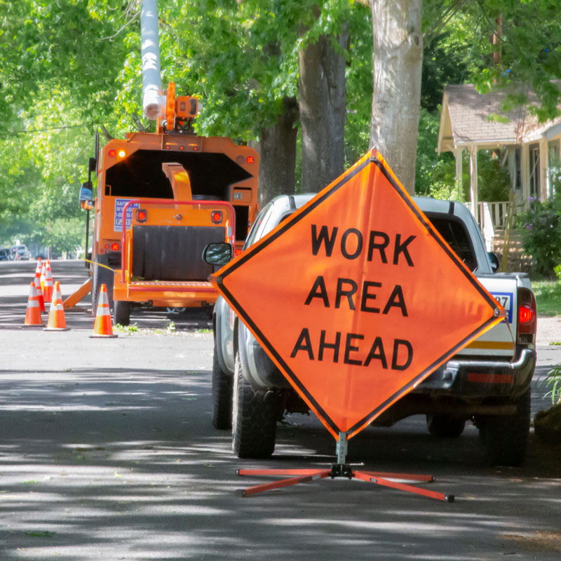 Springless Stand for Roll-Up Signs