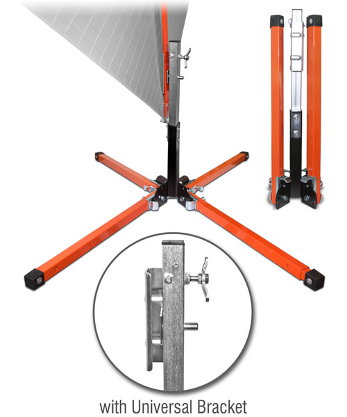 Springless Stand for Roll-Up Signs