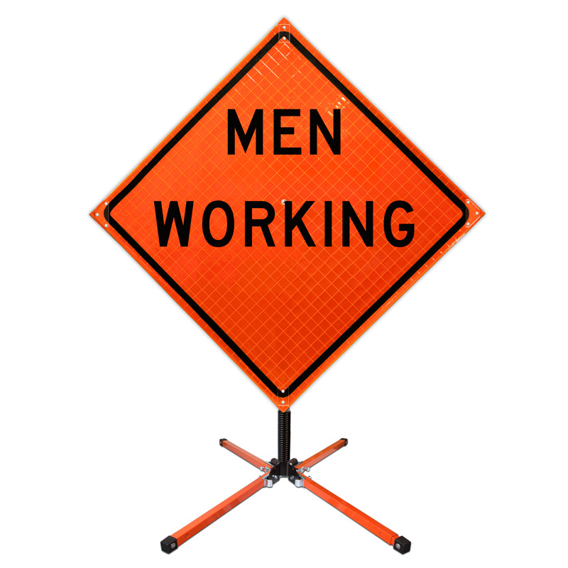 Single Spring Stand for Roll-Up Signs