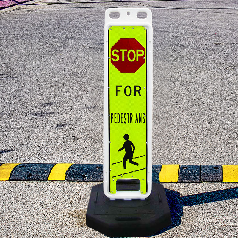 Replacement Stop For Pedestrians In-Street Crossing Panel