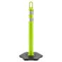 42” Lime Delineator Post with 2 Reflective Bands + 12 lb. Base