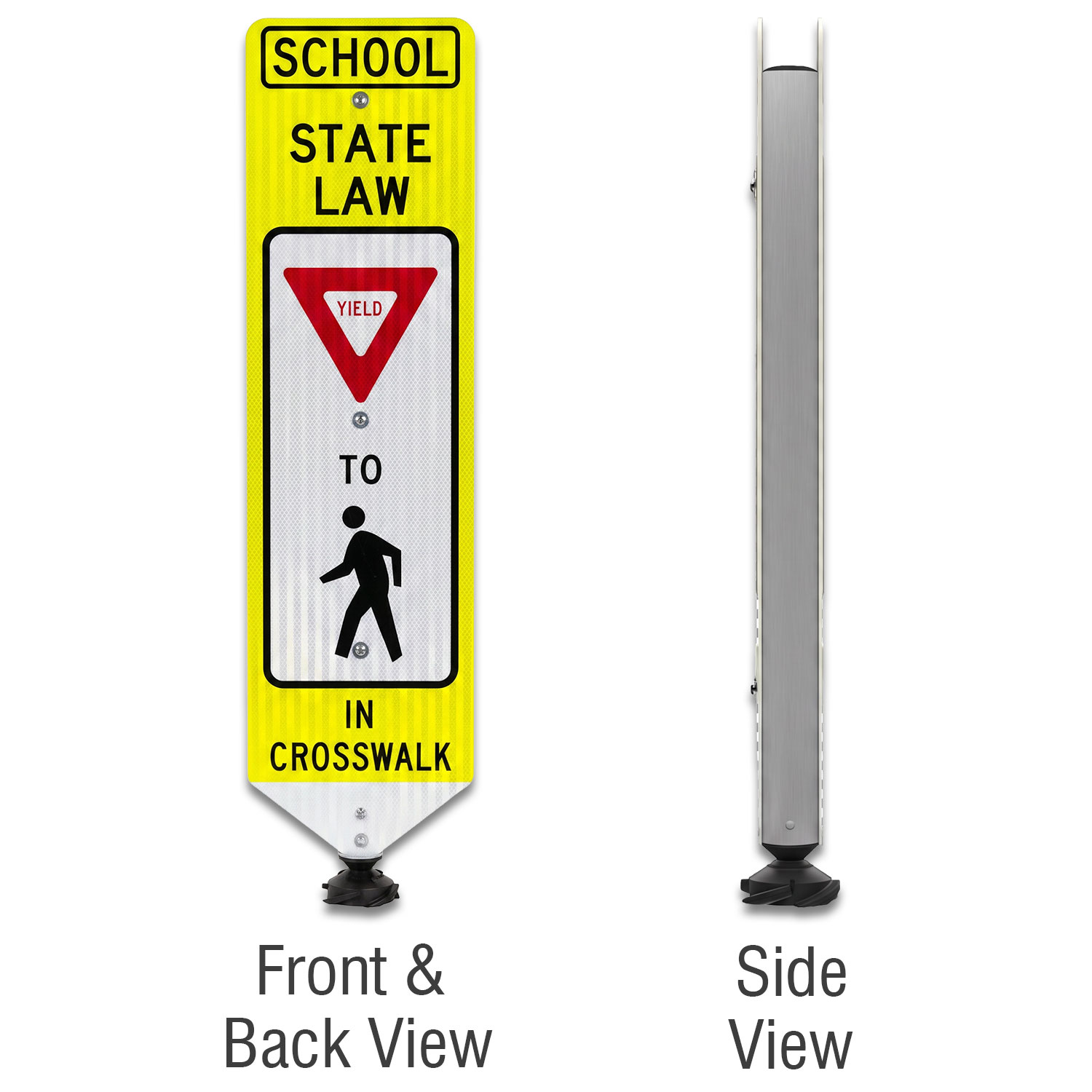 Replacement School Yield To Pedestrians Panel