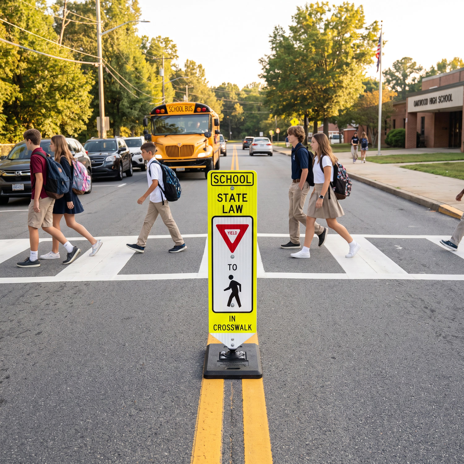 Replacement School Yield To Pedestrians Panel