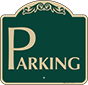 Green Background – Parking Area Sign