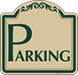 Green Border & Text – Parking Area Sign