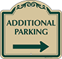 Green Border & Text – Additional Parking (Right Arrow)
