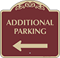 Burgundy Background – Additional Parking (Left Arrow)