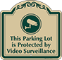Green Border & Text – Parking Lot Protected Sign