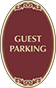 Burgundy Background – Guest Parking Sign