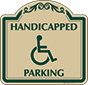 Green Border & Text – Handicapped Parking Sign