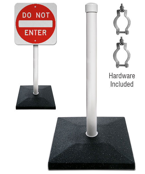 20 lb. Portable Sign Stand with 5' PVC