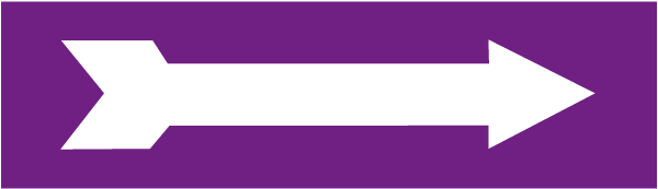 Purple/White Arrow Label