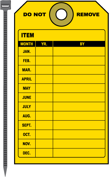 Fire Extinguisher Do Not Remove Tag