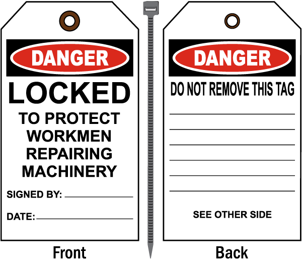 Danger Locked To Protect Tag