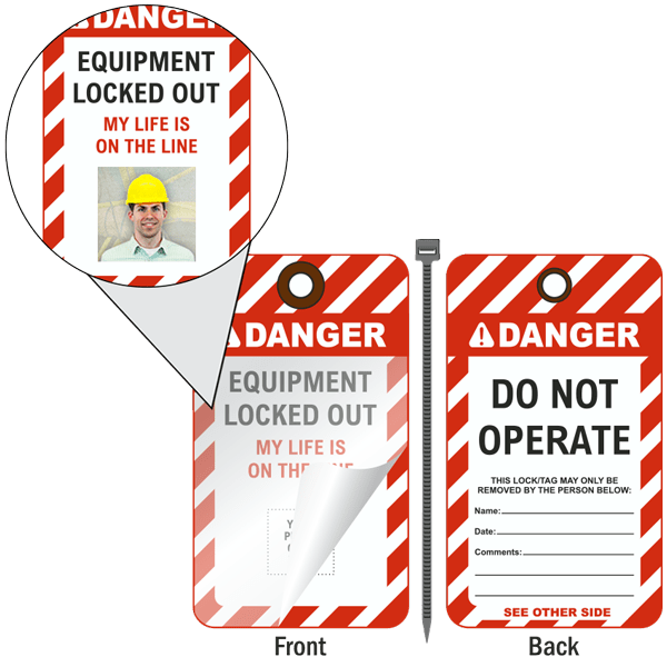 Equipment Locked Out Photo Lockout Tag