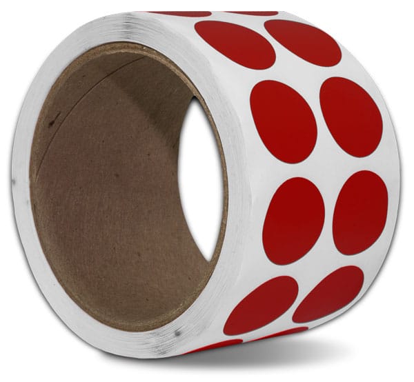 Red Floor Marking Dots