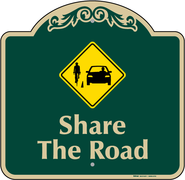 Share The Road Sign