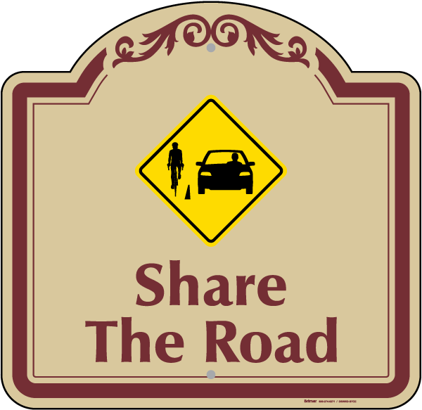 Share The Road Sign