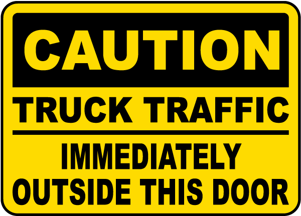 Immediately Outside This Door Sign