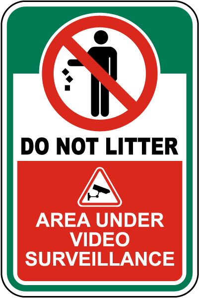 Do Not Litter Sign
