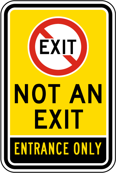 Not an Exit Sign