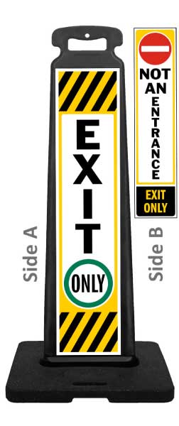 Exit Only Vertical Panel