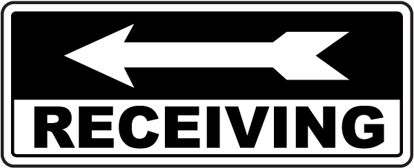 Receiving (Left Arrow) Sign