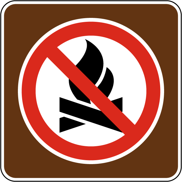 No Campfire Sign