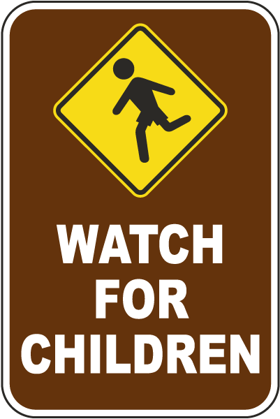 Watch For Children Sign