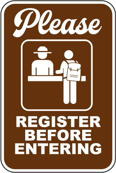 Please Register Before Entering Sign