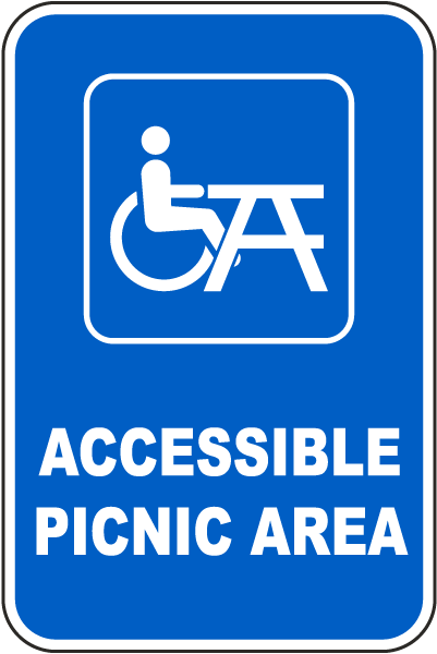 Accessible Picnic Area Sign
