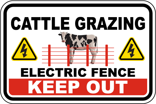 Cattle Grazing Sign