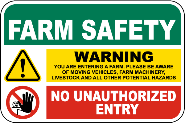 Farm Safety Sign