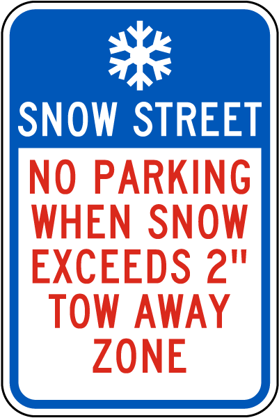Snow Street Sign