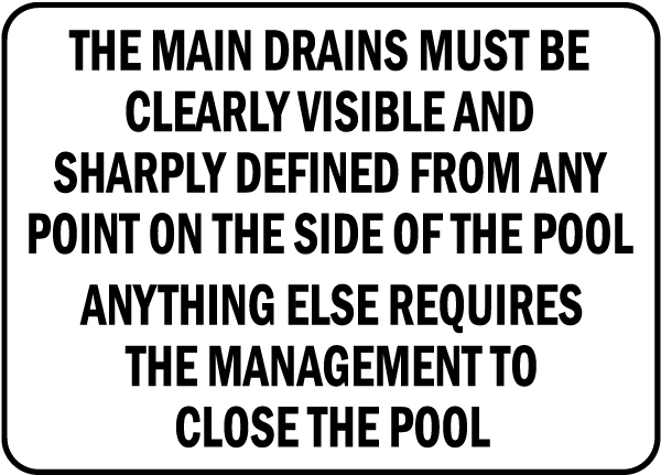 Montana Drain Cover Warning Sign