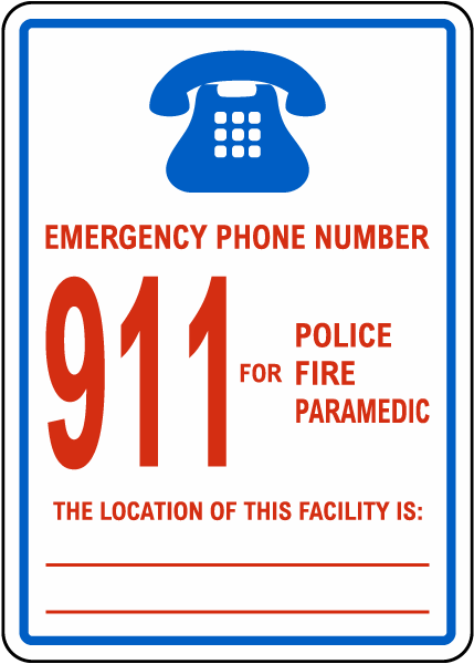 Emergency Phone Sign