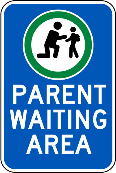 Parent Waiting Area Sign