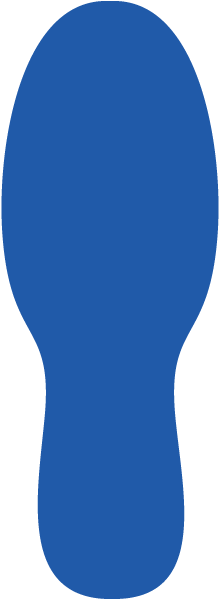 Blue Footprints – 4¼ × 11⅞″