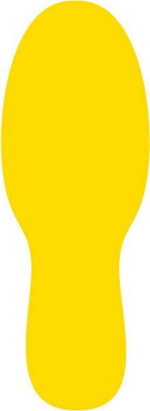 Yellow Footprints – 4¼ × 11⅞″