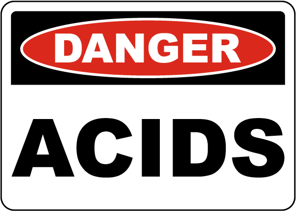 Danger Acids Sign