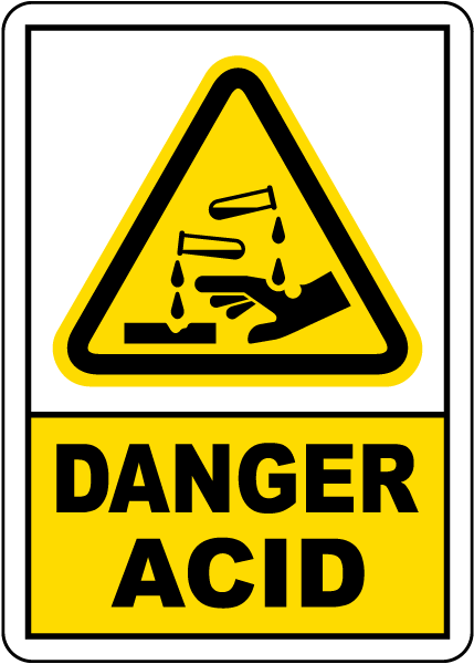 Danger Acid Sign