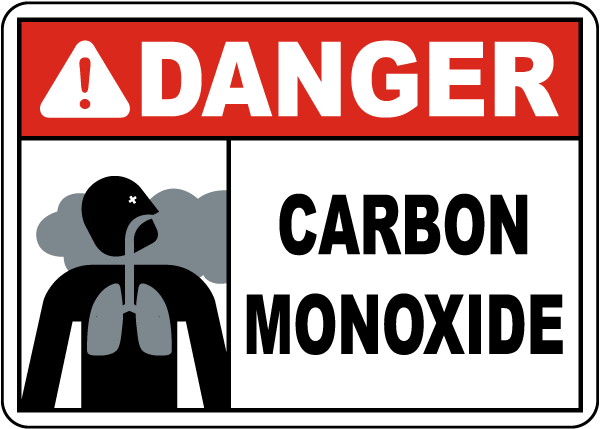 Danger Carbon Monoxide Sign